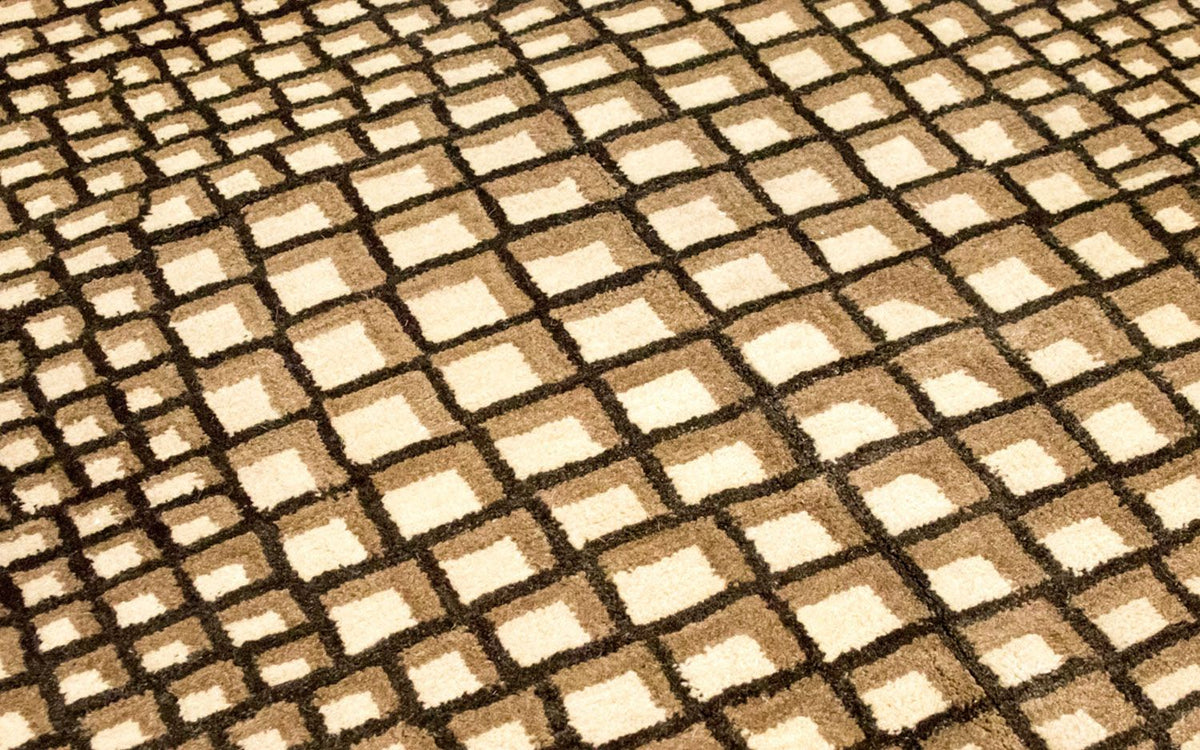 Wollteppich 243 x 170 cm Wohnzimmer Teppich