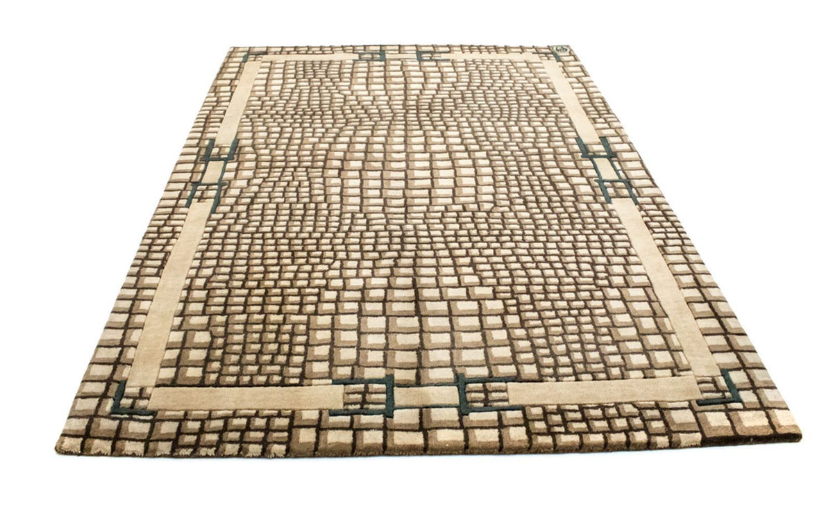 Wollteppich 243 x 170 cm Wohnzimmer Teppich