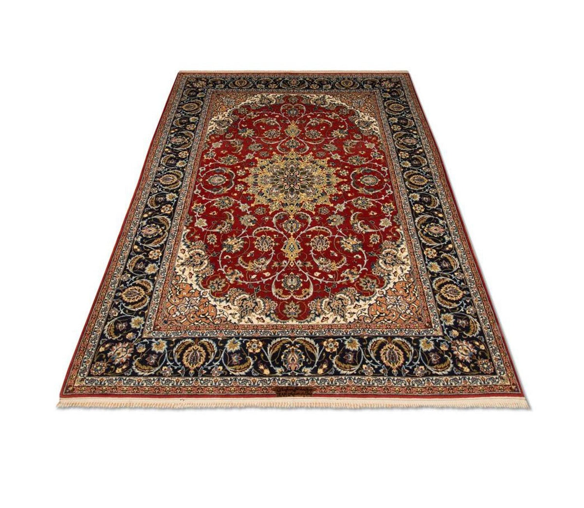 Perserteppich - Isfahan - Premium 224 x 157 cm Wohnzimmer Teppich
