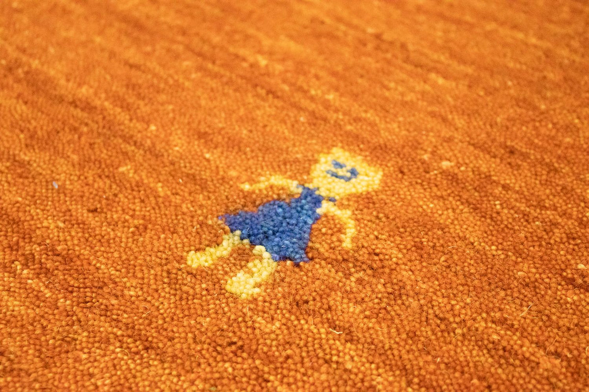 Gabbeh Teppich - Indus 250 x 250 cm - orange