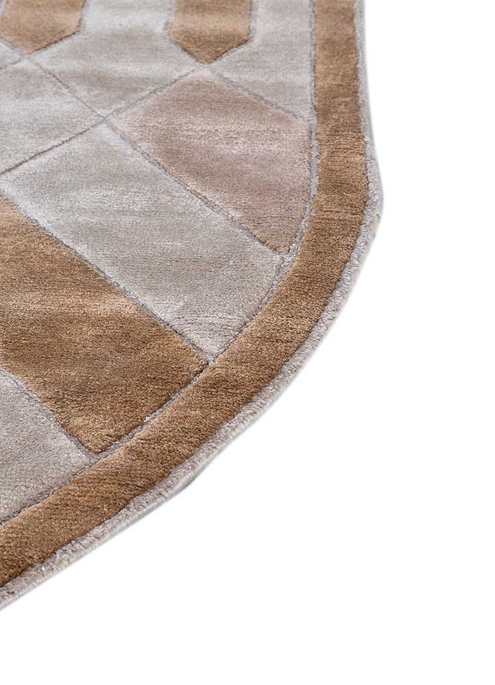 Designer Teppich oval - 270 x 180 cm - braun