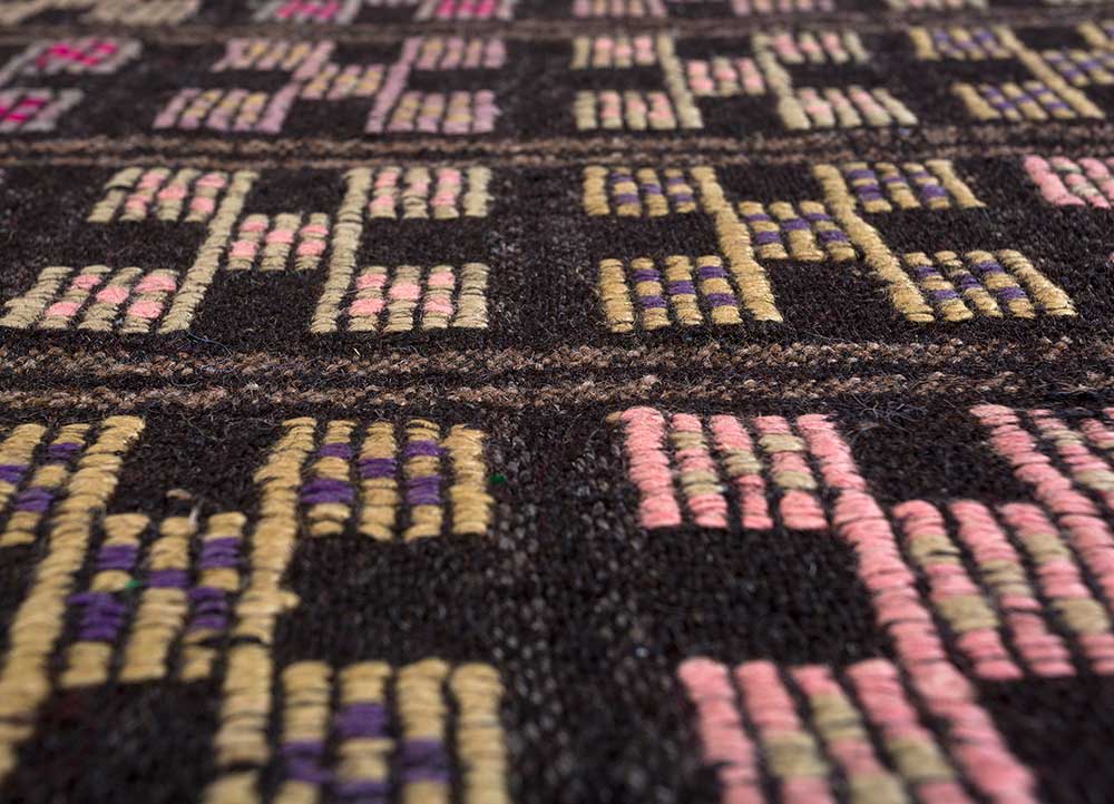 Wollteppich - 228 x 120 cm - lila