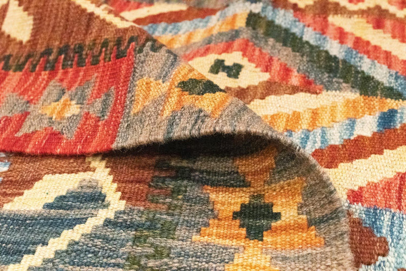 Kelim Teppich - Splash 203 x 154 cm - mehrfarbig