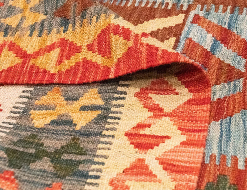 Kelim Teppich - Splash 205 x 150 cm - mehrfarbig