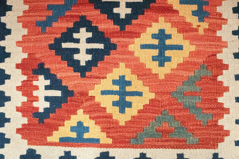 Kelim Teppich - Splash 98 x 64 cm - mehrfarbig
