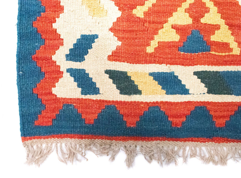 Kelim Teppich - Splash 95 x 64 cm - mehrfarbig