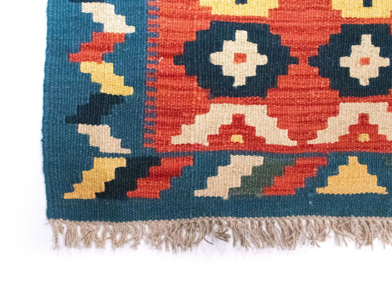 Kelim Teppich - Splash 87 x 62 cm - mehrfarbig