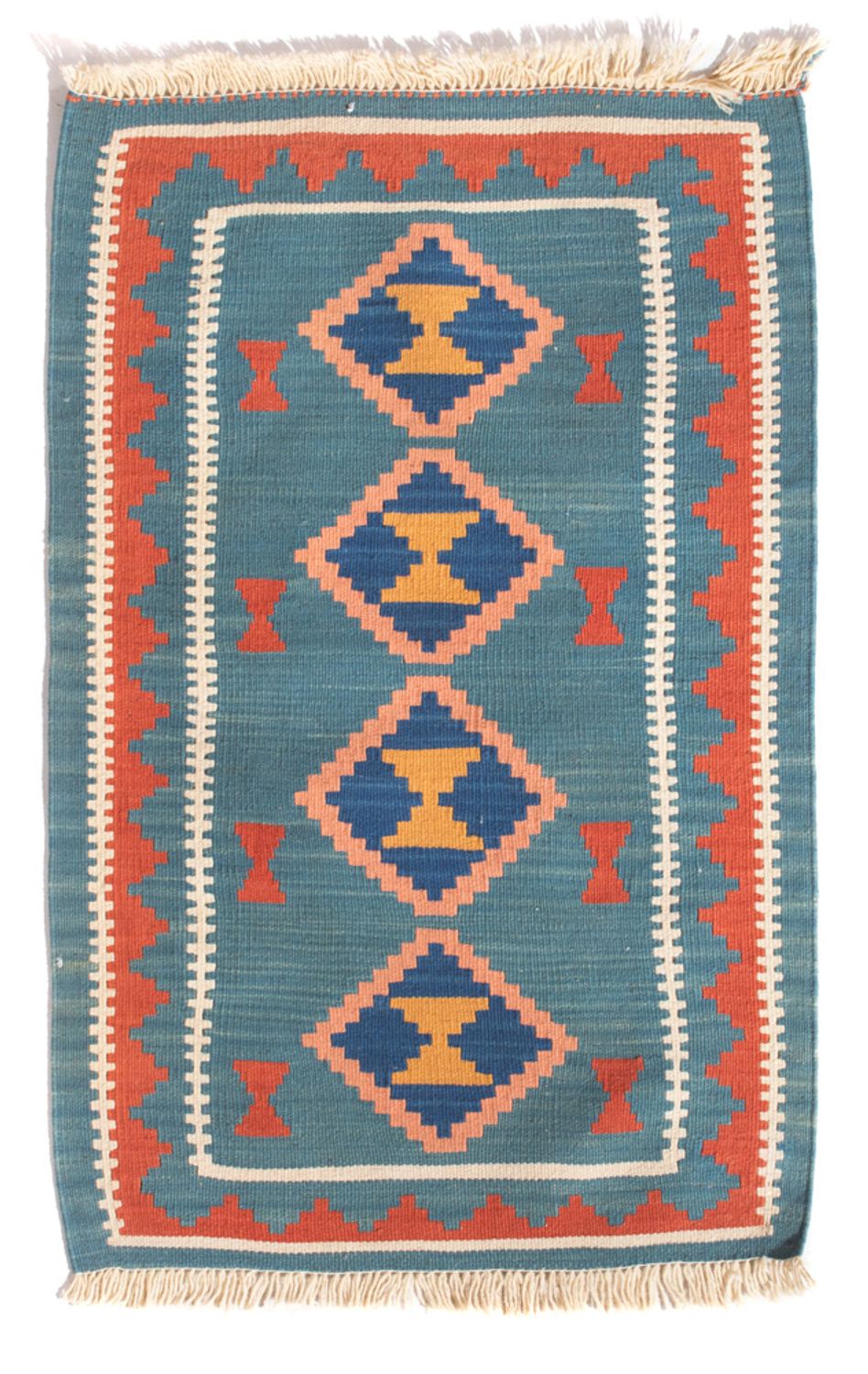 Kelim Teppich - Oriental - 96 x 63 cm - mehrfarbig