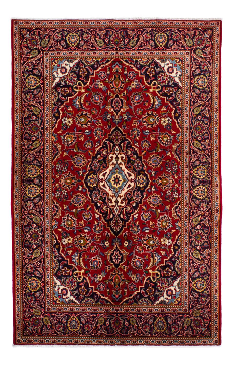 Perserteppich - Keshan - 214 x 142 cm - rot