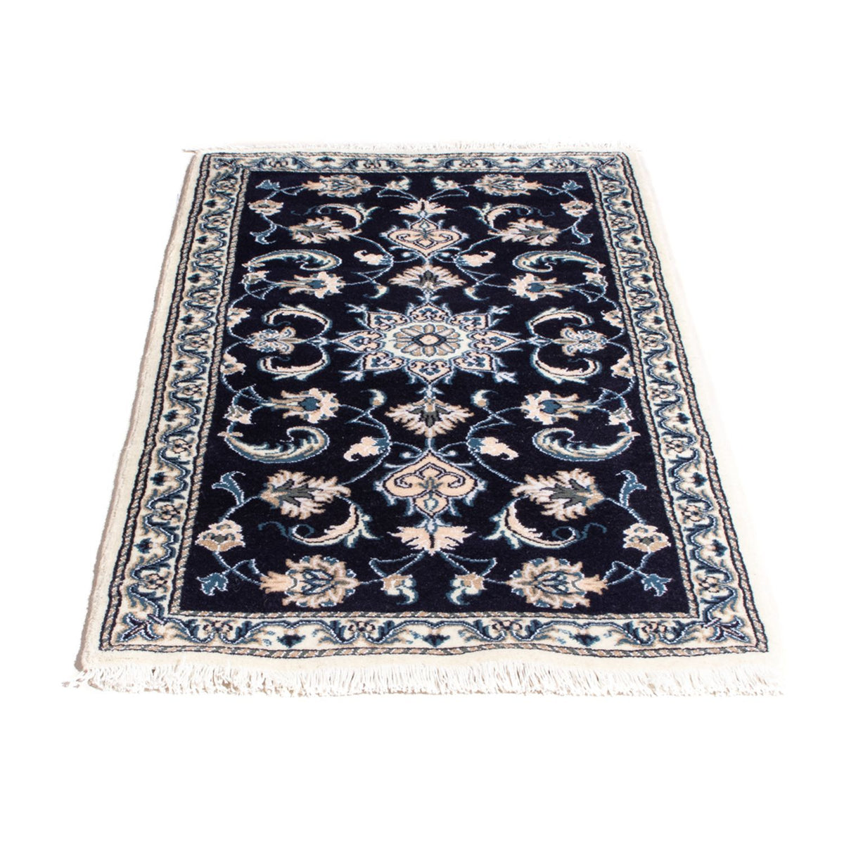 Perserteppich - Nain - 141 x 72 cm - dunkelblau