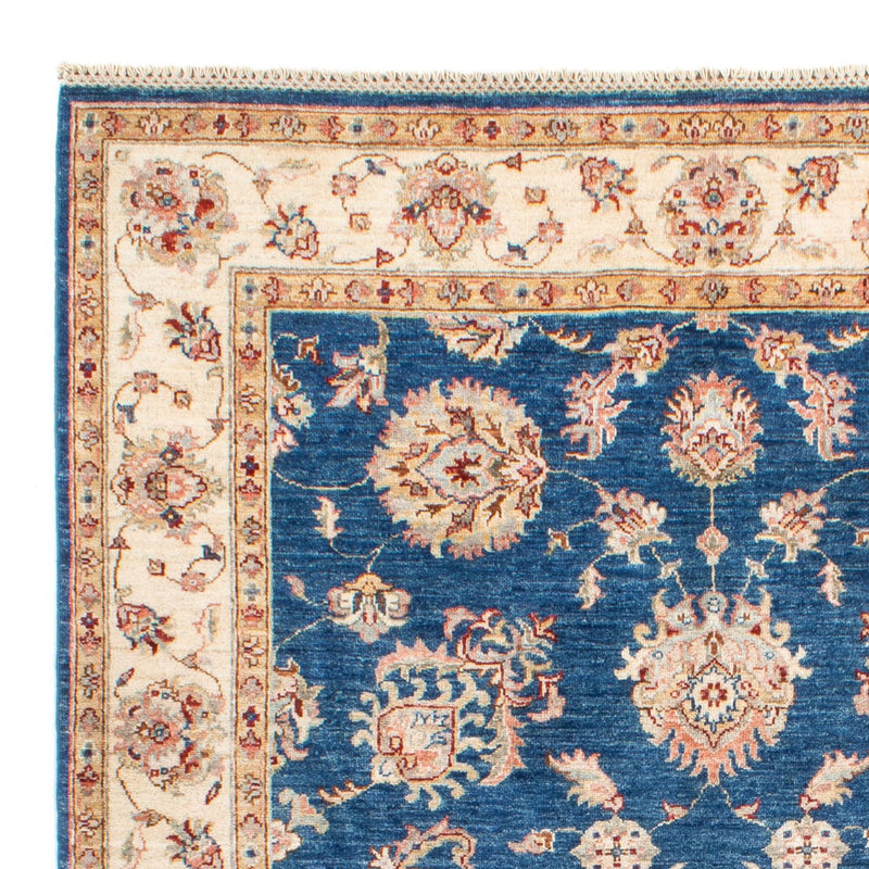 Ziegler Teppich - 201 x 152 cm - blau