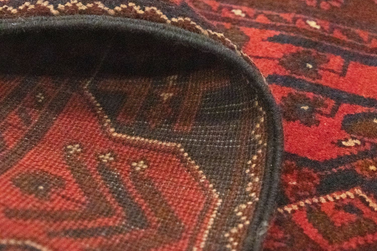 Afghan Teppich - Kunduz 295 x 75 cm - rot