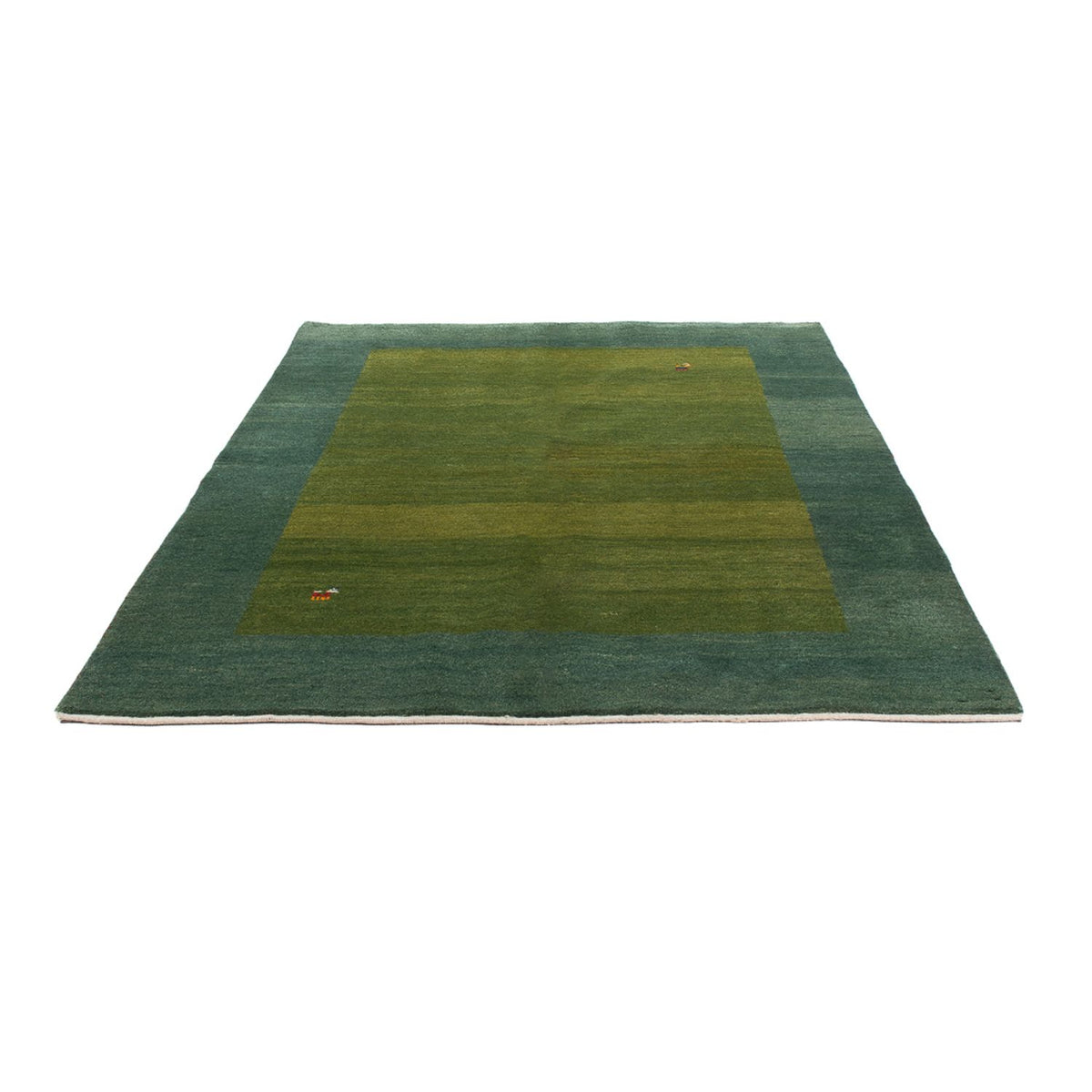 Gabbeh Teppich - Perser - 203 x 146 cm - minzgrün