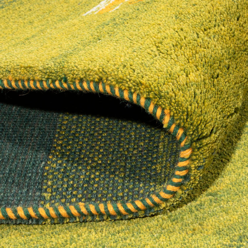 Gabbeh Teppich - Perser - 201 x 148 cm - grün