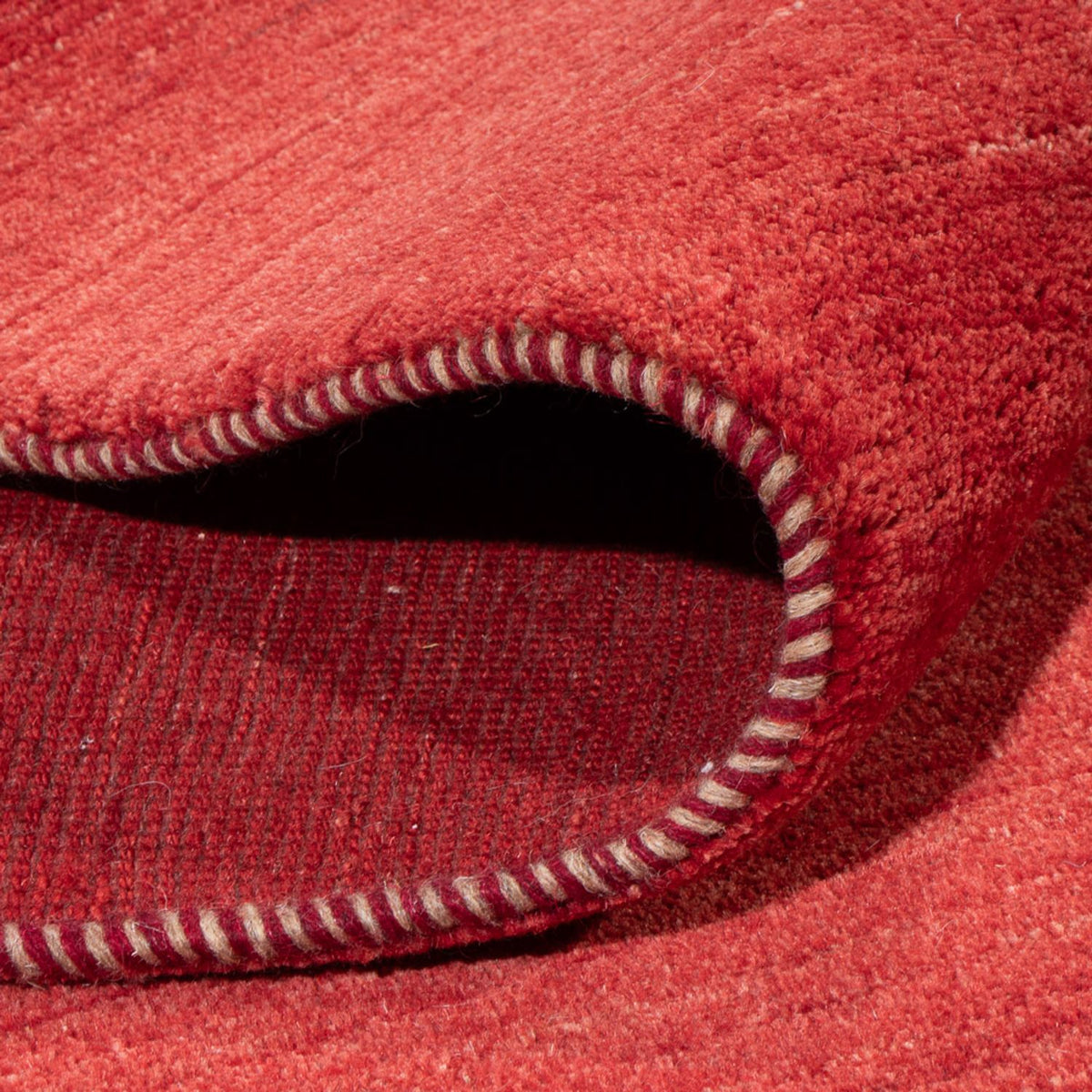 Gabbeh Teppich - Perser quadratisch - 210 x 210 cm - rot