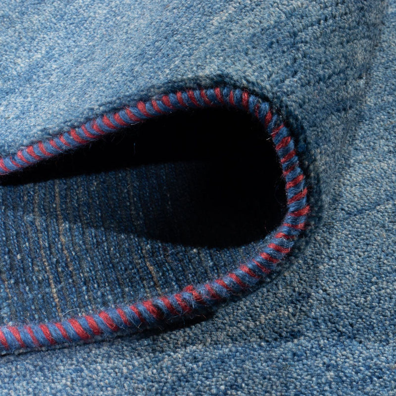 Gabbeh Teppich - Perser - 296 x 201 cm - seeblau