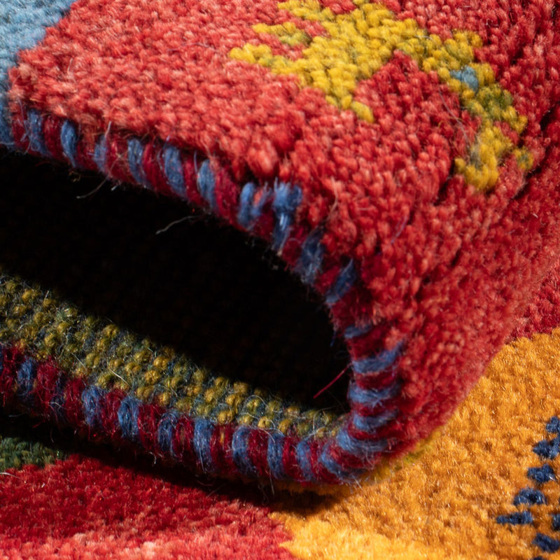 Gabbeh Teppich - Perser - 90 x 63 cm - mehrfarbig