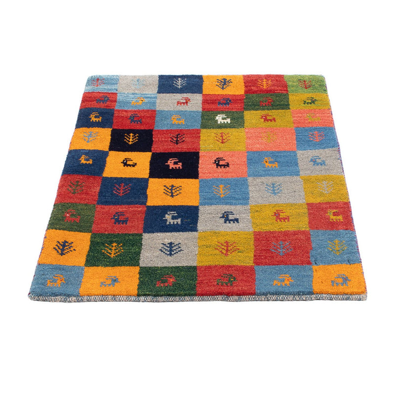 Gabbeh Teppich - Perser - 90 x 63 cm - mehrfarbig