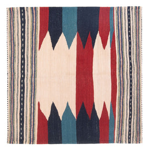 Kelim Teppich - Oriental - 136 x 125 cm - minzgrün