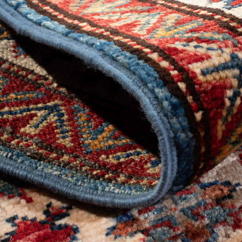 Ziegler Teppich - Kazak - 101 x 61 cm - blau