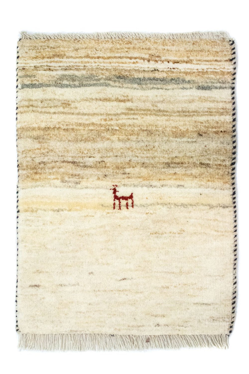 Gabbeh Teppich - Perser 60 x 40 cm - beige