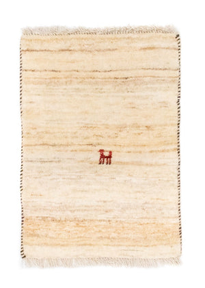 Gabbeh Teppich - Perser 60 x 40 cm - beige