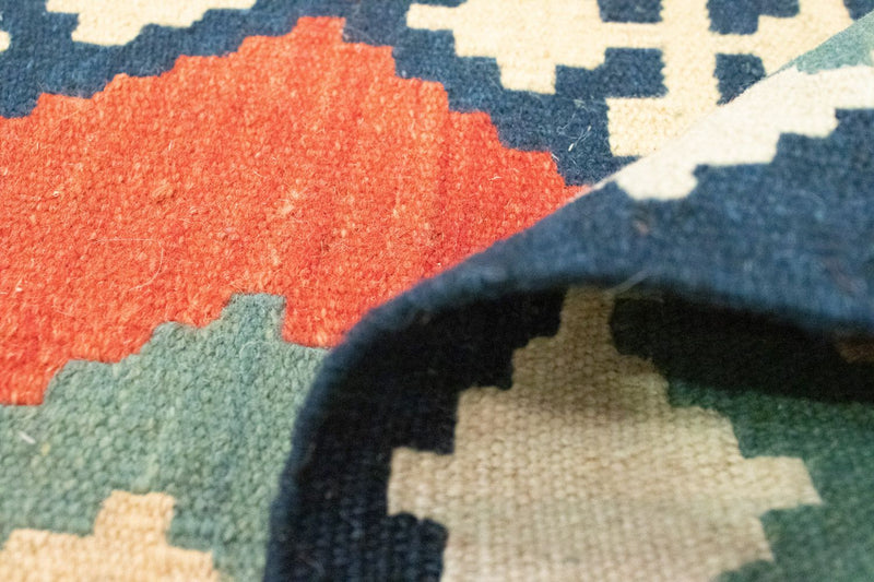 Kelim Teppich - Splash 202 x 150 cm - rot