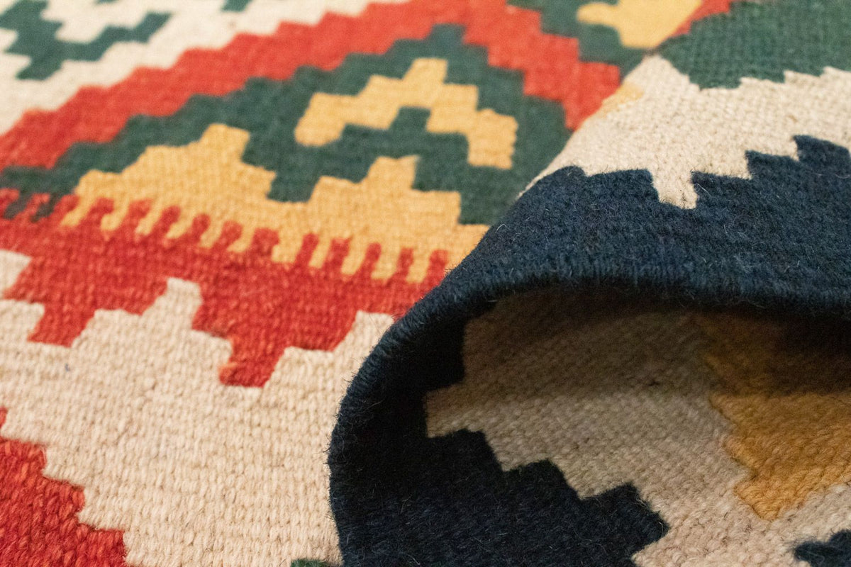 Kelim Teppich - Splash 185 x 125 cm - rot