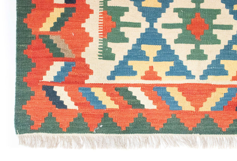 Kelim Teppich - Splash 180 x 123 cm - blau