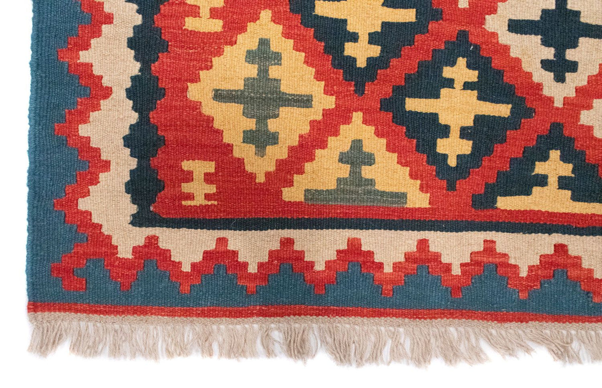 Kelim Teppich - Splash 150 x 102 cm - rot