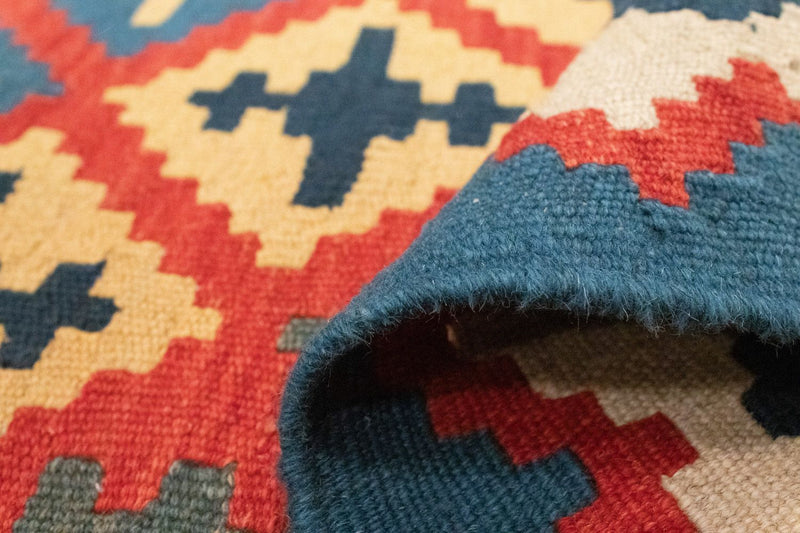 Kelim Teppich - Splash 150 x 102 cm - rot