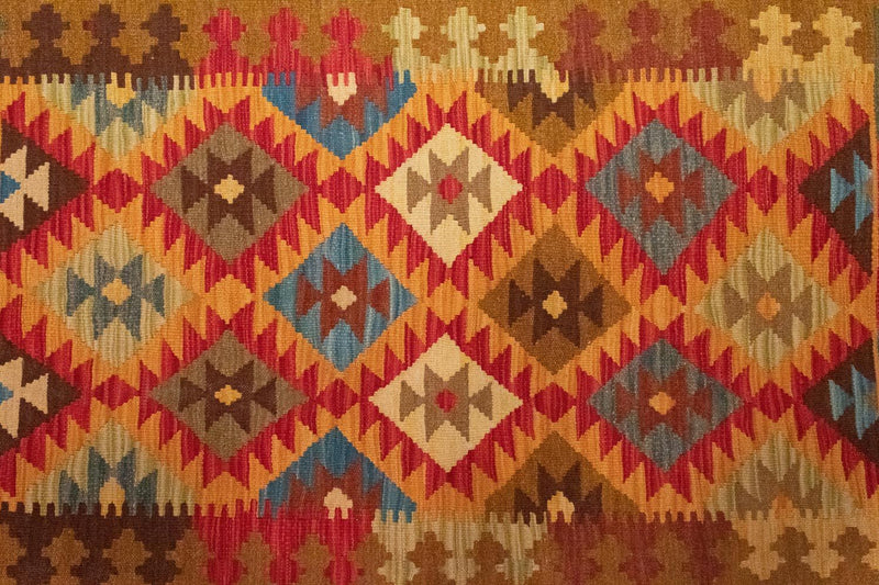 Kelim Teppich - Splash 155 x 99 cm - mehrfarbig