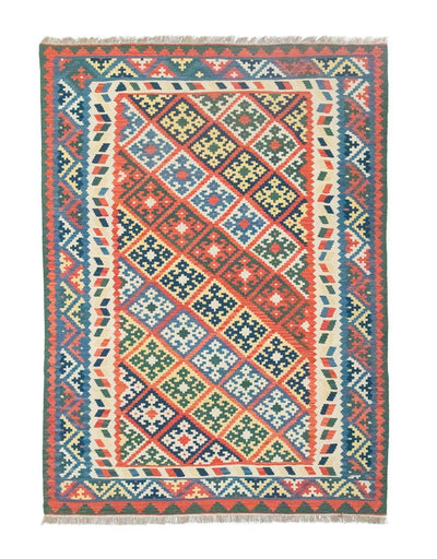 Kelim Fars Teppich 207x297cm - mehrfarbig
