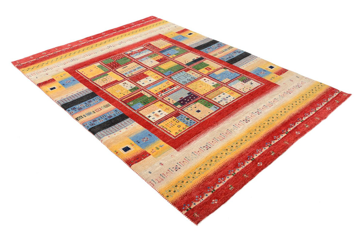 Gabbeh Teppich - Loribaft Indus - 236 x 169 cm - mehrfarbig