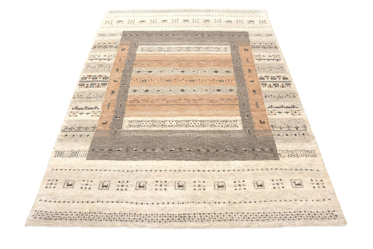 Gabbeh Teppich - Loribaft Indus - 299 x 205 cm - dunkelbeige