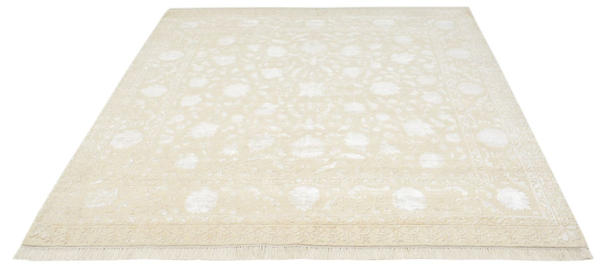 Orientteppich quadratisch  - 204 x 202 cm - hellbeige