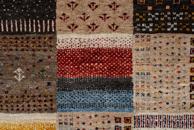 Gabbeh Teppich - Loribaft Indus - 350 x 250 cm - dunkelbeige