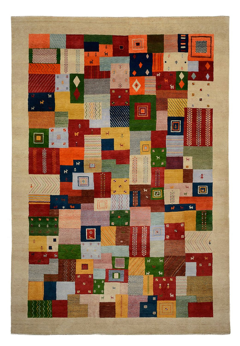 Gabbeh Teppich - Loribaft Indus - 347 x 246 cm - mehrfarbig