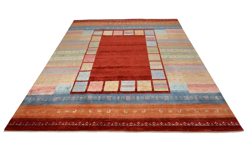 Gabbeh Teppich - Loribaft Indus - 302 x 253 cm - rot