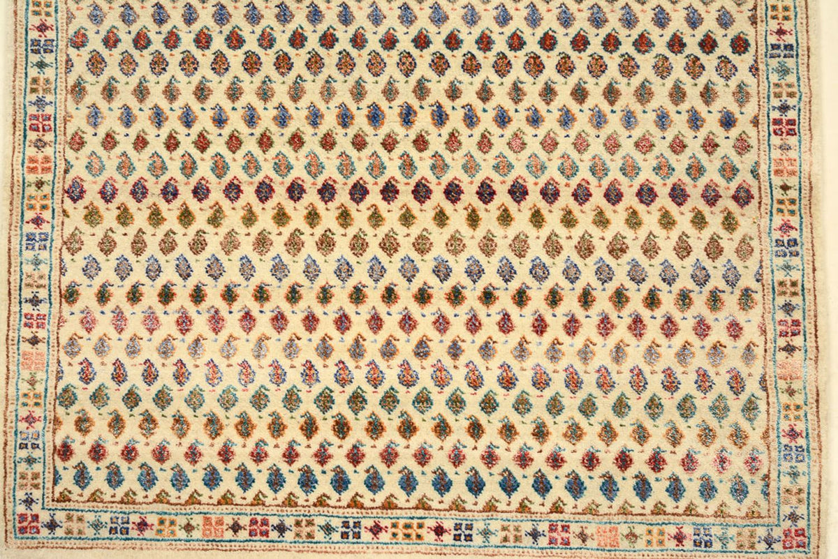 Designer Teppich - 153 x 96 cm - hellbeige