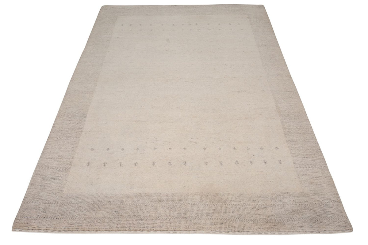 Gabbeh Teppich - Loribaft Indus - 201 x 146 cm - hellgrau