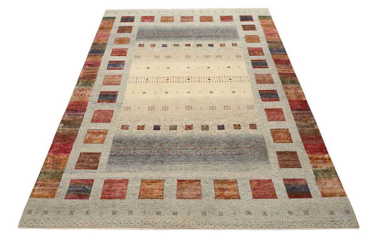 Gabbeh Teppich - Loribaft Indus - 354 x 248 cm - dunkelbeige
