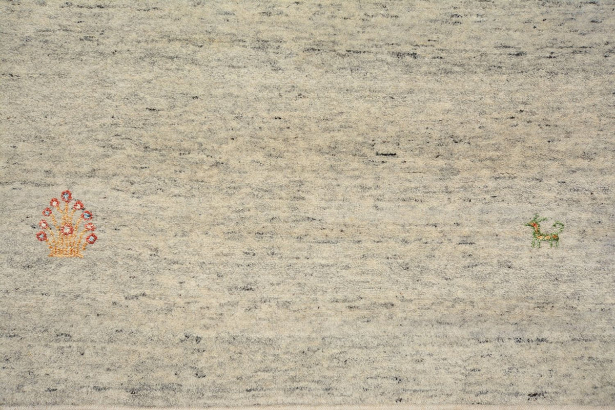 Läufer Gabbeh - Loribaft Indus - 238 x 82 cm - dunkelbeige