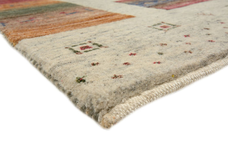 Gabbeh Teppich - Loribaft Indus quadratisch  - 249 x 248 cm - dunkelbeige