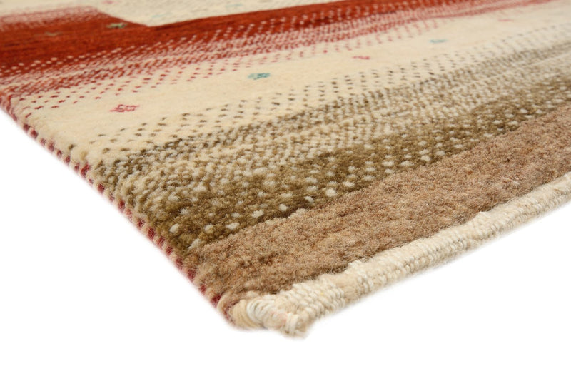 Gabbeh Teppich - Loribaft Indus - 206 x 156 cm - hellbeige
