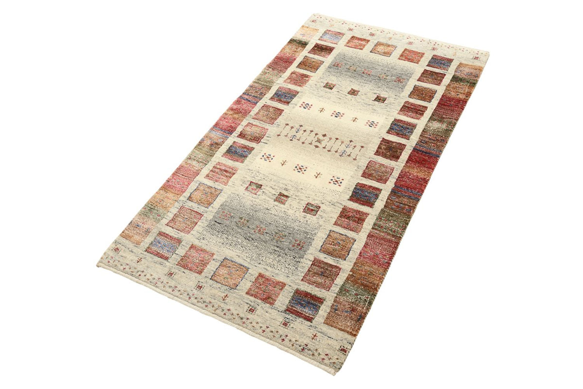 Gabbeh Teppich - Loribaft Indus - 142 x 76 cm - mehrfarbig