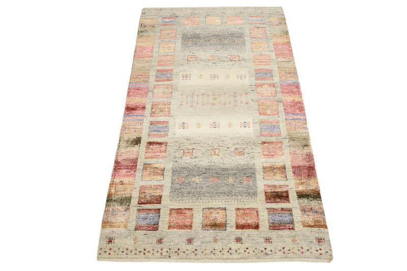 Gabbeh Teppich - Loribaft Indus - 142 x 76 cm - mehrfarbig
