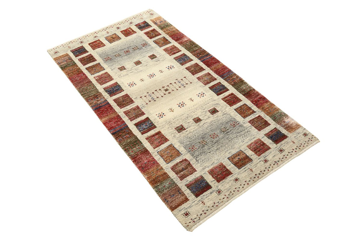 Gabbeh Teppich - Loribaft Indus - 141 x 76 cm - mehrfarbig