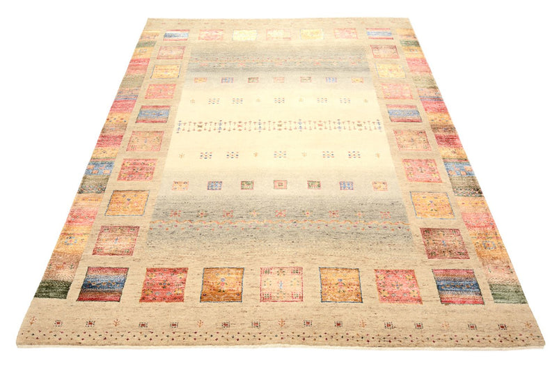 Gabbeh Teppich - Loribaft Indus - 204 x 156 cm - mehrfarbig
