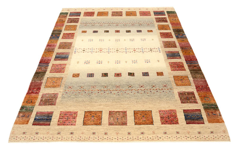 Gabbeh Teppich - Loribaft Indus - 205 x 153 cm - mehrfarbig